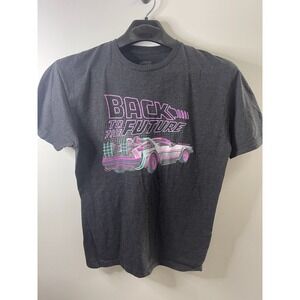 Back to the Future T-Shirt Unisex Gray Size Large‎